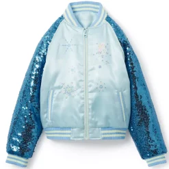 Outlet Blouson La Reine des Neiges style universitaire pour enfants Enfant Vêtements Pour Enfant