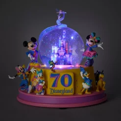 Hot Boule à neige musicale lumineuse Mickey Mouse et ses amis 70e anniversaire de Disneyland Resort Ornements