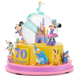 Hot Boule à neige musicale lumineuse Mickey Mouse et ses amis 70e anniversaire de Disneyland Resort Ornements