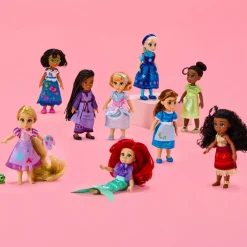 New Coffret cadeau de poupées miniatures, Disney Once Upon a Story, 12,5 cm Figurines Et Univers|Poupées Disney