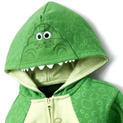 Outlet Déguisement Rex à capuche zippé pour enfants, Toy Story Enfant Vêtements Pour Enfant
