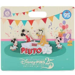 Outlet Ensemble de pin's 95e anniversaire de Pluto en édition limitée Pins
