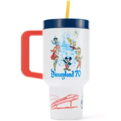 Best Gobelet avec paille Mickey Mouse et ses amis 70e anniversaire de Disneyland Resort Mugs, Tasses Et Gobelets