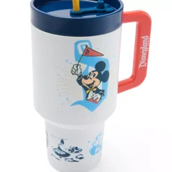 Best Gobelet avec paille Mickey Mouse et ses amis 70e anniversaire de Disneyland Resort Mugs, Tasses Et Gobelets