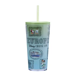 Online Gobelet Mickey Mouse et ses amis Disney Cruise Line Europe avec paille Mugs, Tasses Et Gobelets