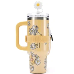 Online Gobelet Winnie l'Ourson en acier inoxydable avec paille et pochette Mugs, Tasses Et Gobelets