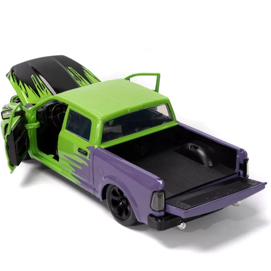 Clearance Jada Toys Figurine Hulk avec modèle réduit de la Dodge Ram 1500 de 2014, échelle 1/24 Véhicules