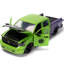 Clearance Jada Toys Figurine Hulk avec modèle réduit de la Dodge Ram 1500 de 2014, échelle 1/24 Véhicules