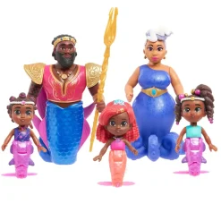 Just Play Ensemble de figurines Famille royale, Ariel sur Disney Junior Figurines Et Univers