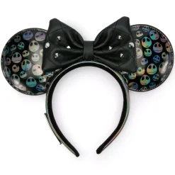 Outlet Loungefly Serre-tête à oreilles Jack Skellington pour adultes, L'Étrange Noël de monsieur Jack de Tim Burton Oreilles Disney