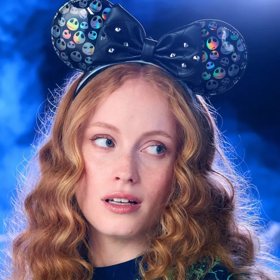 Outlet Loungefly Serre-tête à oreilles Jack Skellington pour adultes, L'Étrange Noël de monsieur Jack de Tim Burton Oreilles Disney