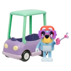 Hot Moose Toys Coffret Janet et voiture de mamie interactive, Bluey Figurines