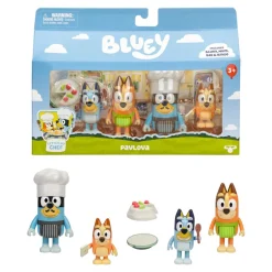 Clearance Moose Toys Ensemble de figurines Bluey Pavlova Figurines