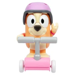 Moose Toys Figurine Bingo sur sa trottinette interactive, Bluey Figurines