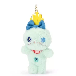 Porte-clés petite peluche Souillon en denim, Lilo & Stitch, 12 cm Peluches