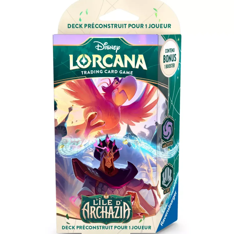 New Ravensburger Deck de démarrage A, Améthyste et Acier, série nº 7, jeu de cartes à collectionner Disney Lorcana Jeux De Société Et Puzzles
