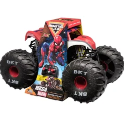 Spinmaster Monster Jam Monster Truck télécommandé Marvel Spider-Man géant, tout-terrain, plus de 60 cm de long, échelle 1:6 Véhicules