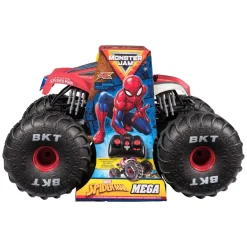 Spinmaster Monster Jam Monster Truck télécommandé Marvel Spider-Man géant, tout-terrain, plus de 60 cm de long, échelle 1:6 Véhicules