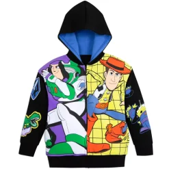 Best Sweatshirt Buzz l'Éclair et Woody zippé à capuche pour enfants, Toy Story Enfant Vêtements Pour Enfant