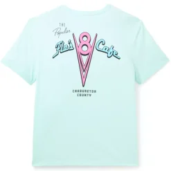 Discount T-shirt Café V8 de Flo bleu pour adultes, Disney Pixar Cars Femme Chemises Et T-Shirts|Vêtements Homme - T-Shirts, Sweats